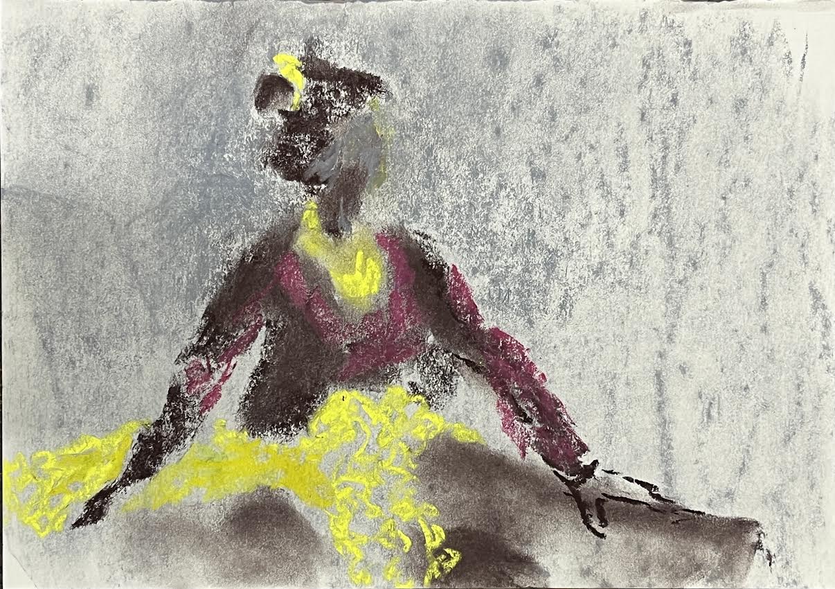 Dancer in Neon Yellow