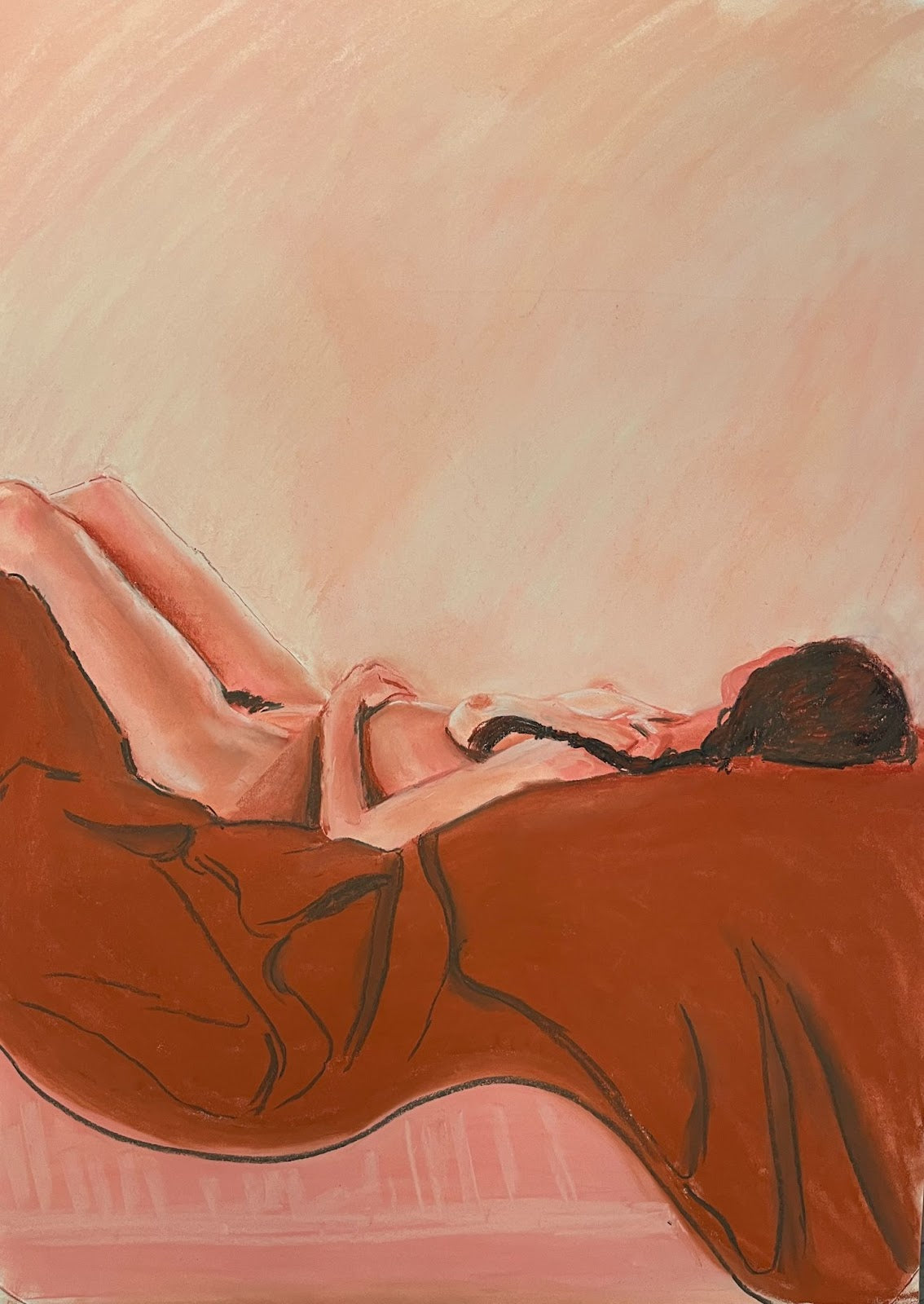 Figure in Pink and Red