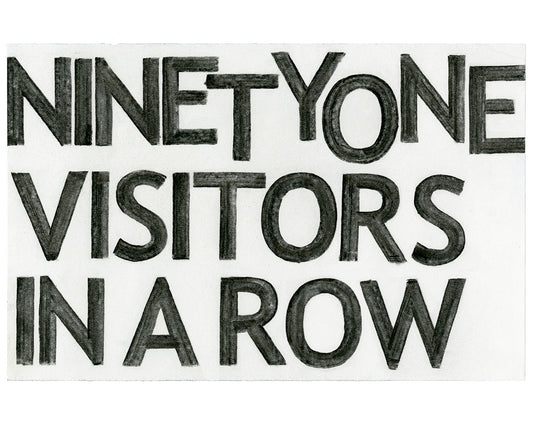 Ninety One Visitors In A Row