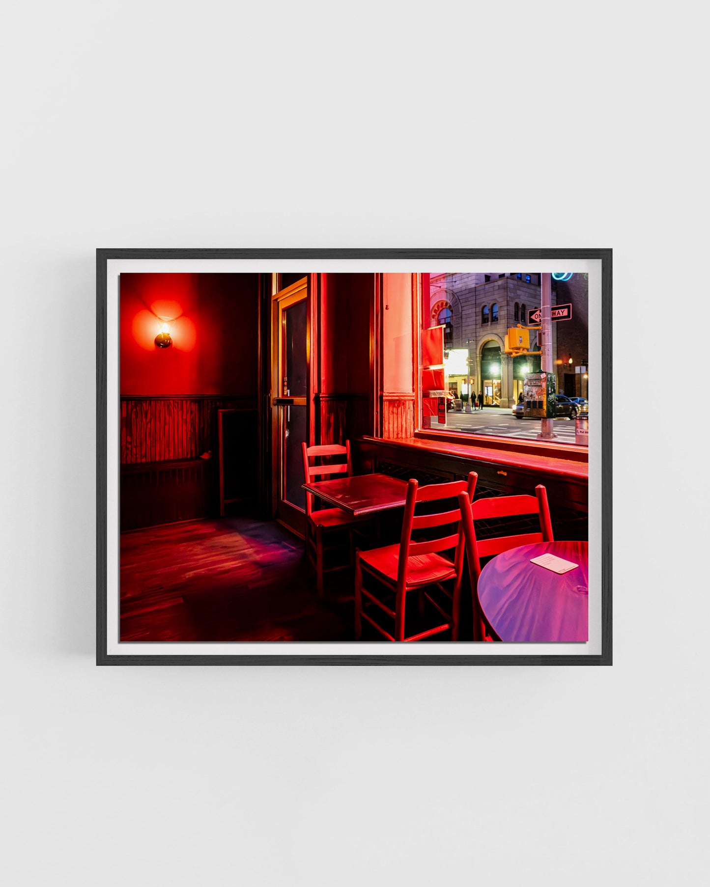 Empty Room in Neon Light