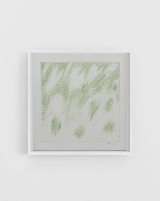 Green & White Abstract