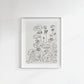 India Ink Geraniums