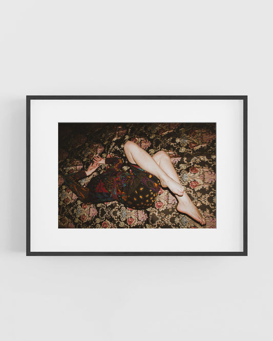 Framed surrealist portrait photograph