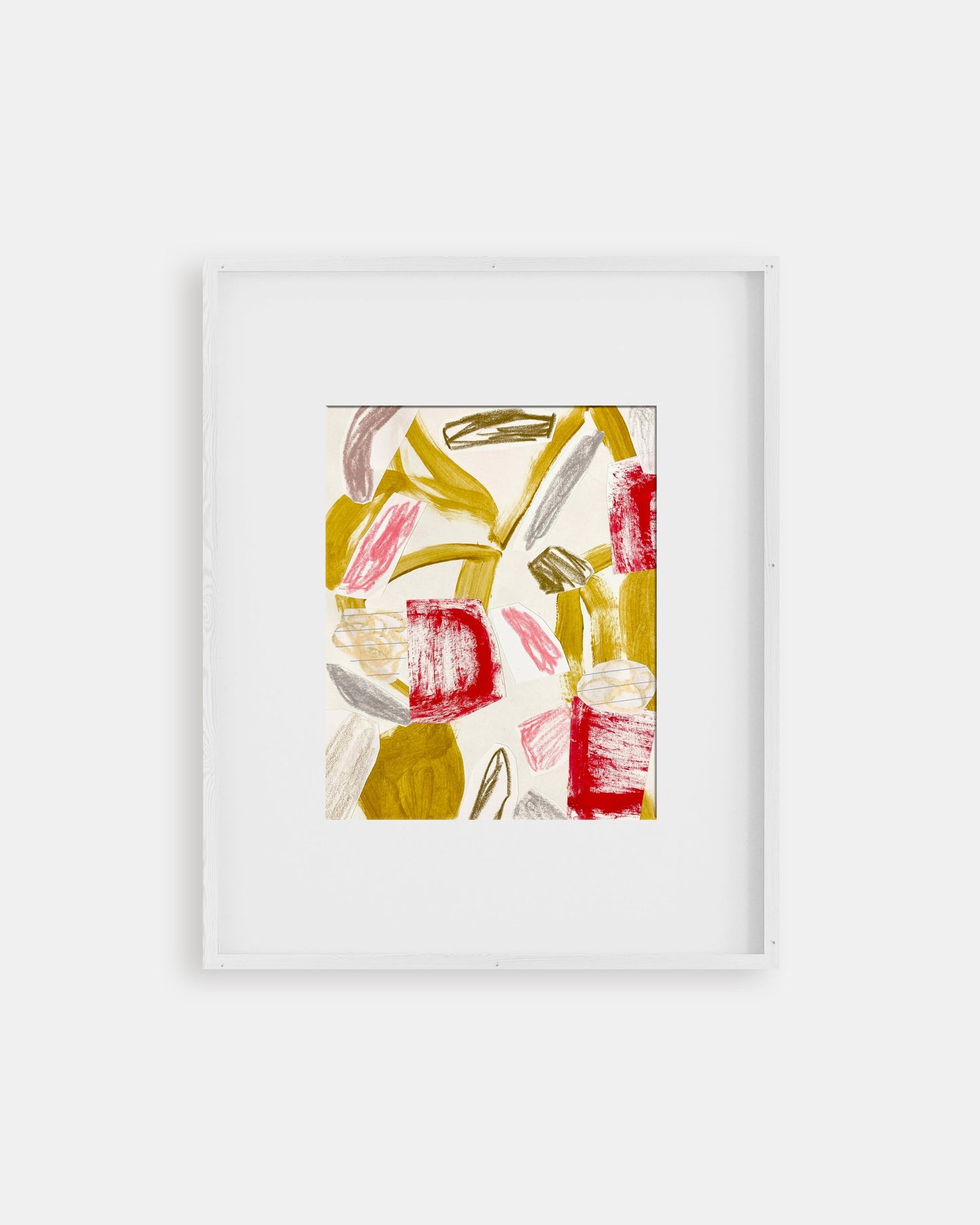 Abstract art in white frame