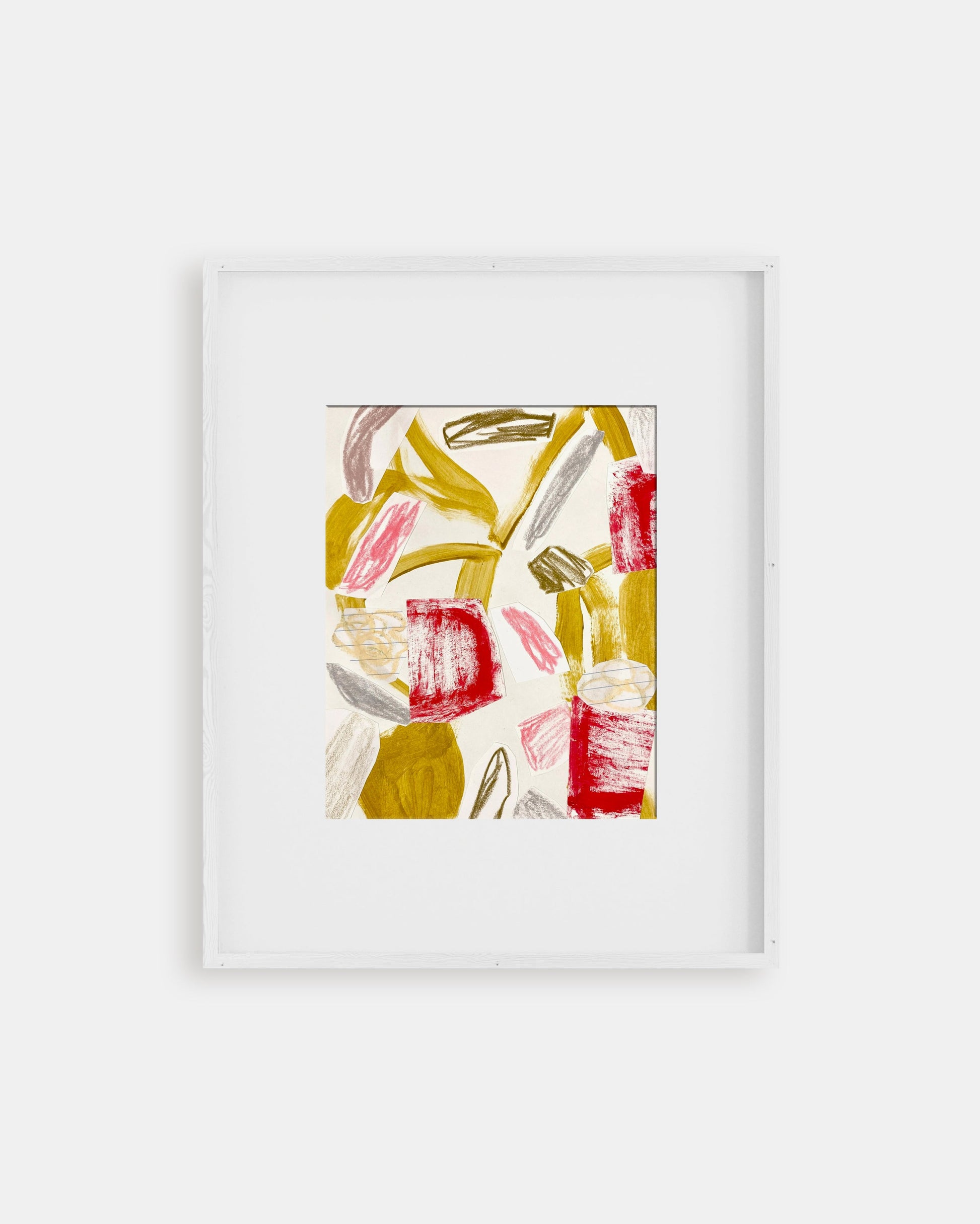 Abstract art in white frame