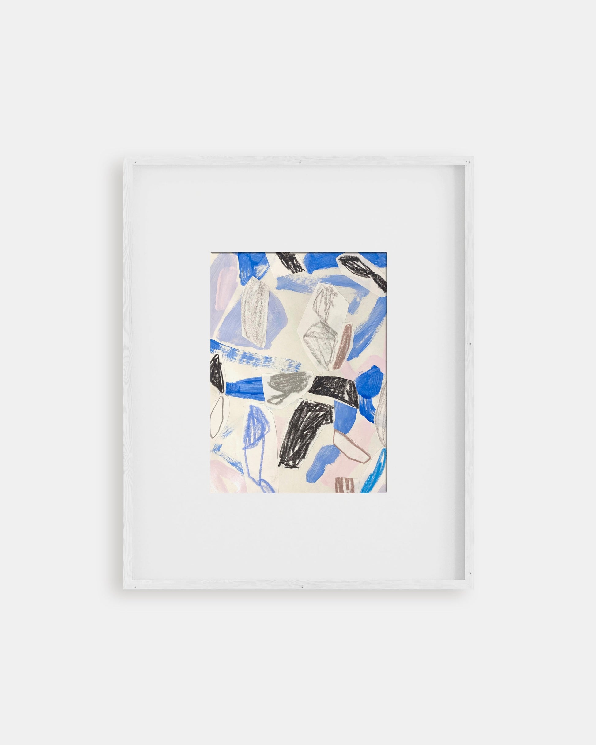 Abstract art in white frame
