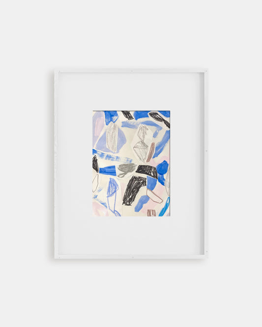 Abstract art in white frame